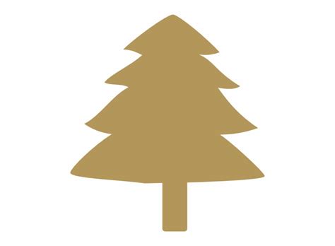 Christmas Tree Gold Clipart - Clip Art Library