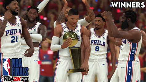 Philadelphia 76ers Win 2023 NBA Finals Game 7 Simulation 2K23 Gameplay