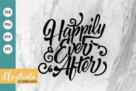 Happily Ever After Svg Wedding Svg Wedding Cut Files Wedding Etsy