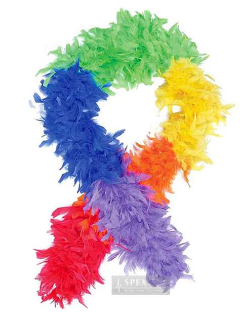 hier günstig online kaufen Gay Pride Regenbogen Federboa Spexter