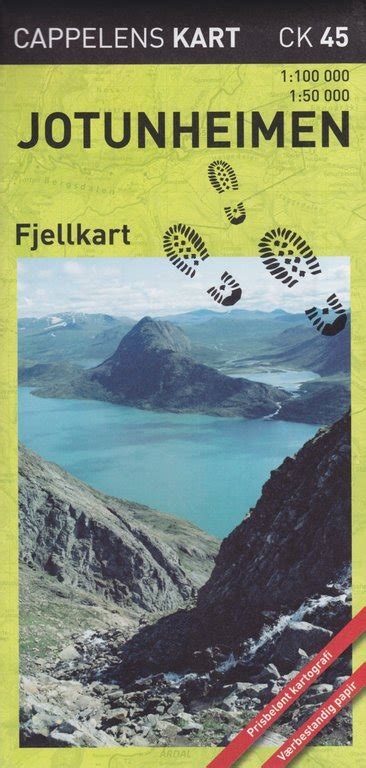 Fjellkart CK45 Jotunheimen 1 100 000 Und 1 50 000 Ausgabe 2015