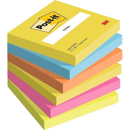 Post It Foglietti Z Notes Collezione Neon Rainbow Confezione Da