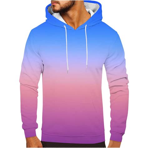 Bilqis Mens Tie Dye Pullover Hooded Sweatshirt On Clearancebig And Tall Novelty 3d Printed