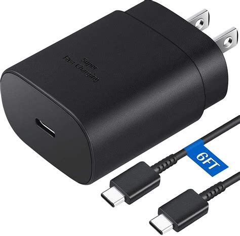 W Type Usb C Super Fast Wall Charger Ft Cable For Samsung Galaxy