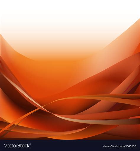 Colorful Waves Isolated Abstract Background Orange