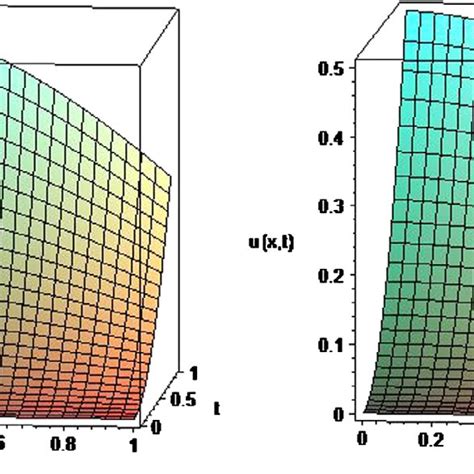 A Graph Of The Exact Solution Of Example 1 B Numerical Simulation Download Scientific