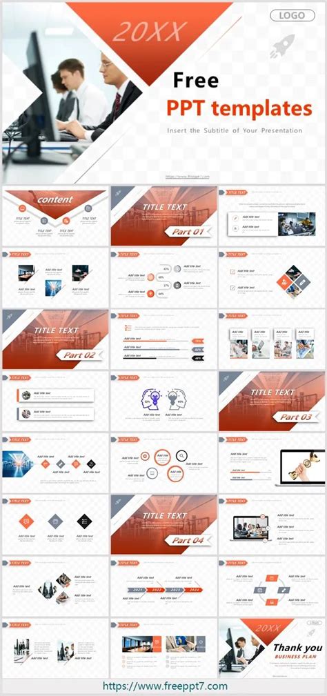 Orange Business Report Ppt Templates Google Slides Free Ppt