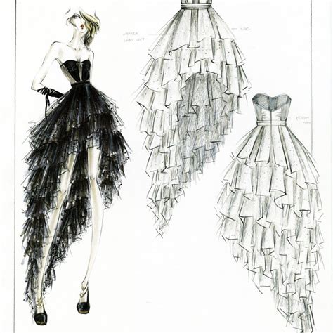 Dress Sketches For Fashion Designing at PaintingValley.com | Explore ...