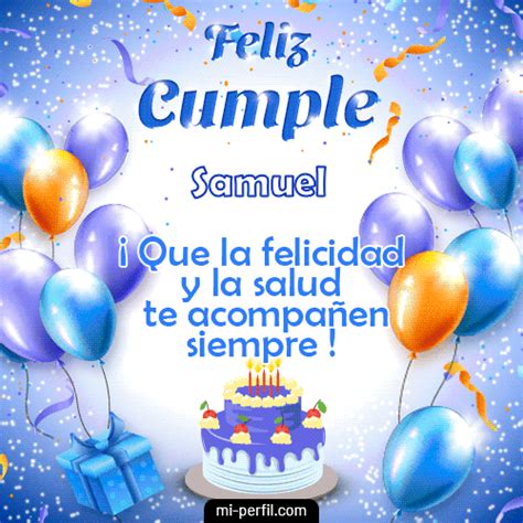 Feliz cumpleaños Samuel 29 imágenes y GIFs de Happy BirthDay