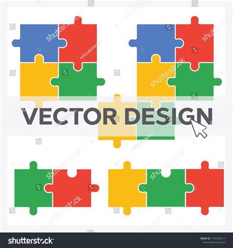 Parts Puzzles On White Background Eps Stock Vector (Royalty Free ...