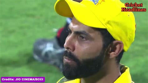 Jadeja Crying After MS Dhoni Farewell Statement In Post Match Speech