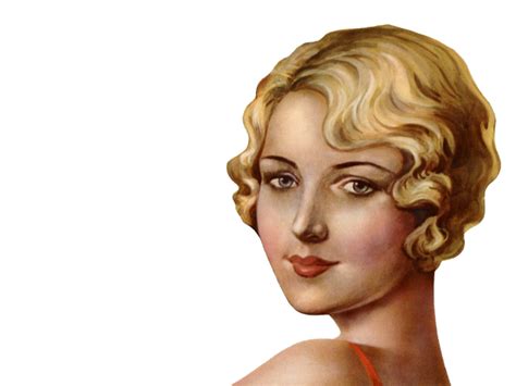 Vintage Woman Face Clip Art