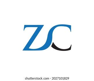 Zc Logo Design Template Vector Illustration Stock Vector (Royalty Free ...