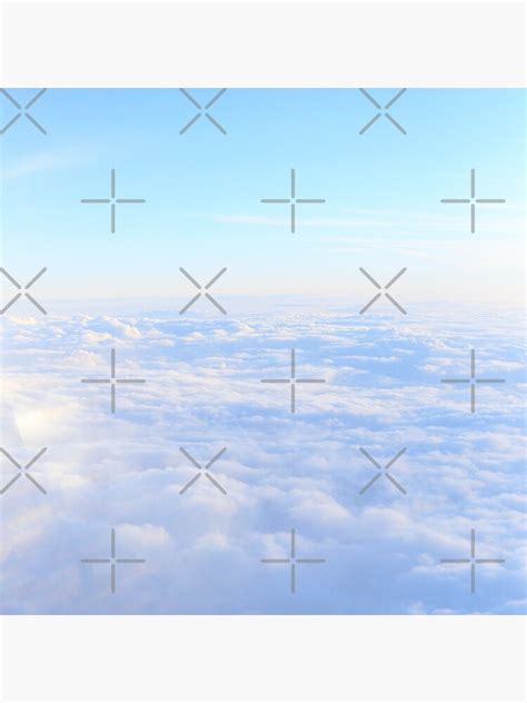 White Clouds Under Blue Sky Sticker For Sale By Fasiongenix Redbubble