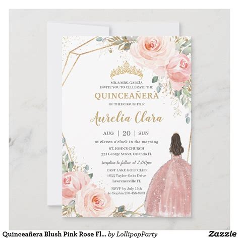 Quincenera Invitations Quince Invitations Birthday Party Invitations