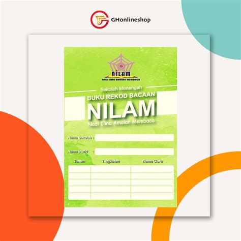 Sekolah Menengah Buku Rekod Bacaan Nilam Edisi Baharu Shopee Malaysia