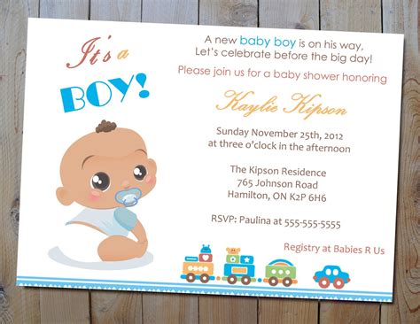 The Best Wording For Boy Baby Shower Invitations Beeshower