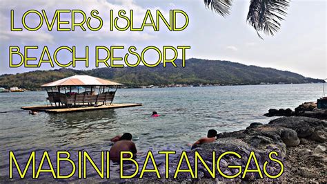 Lovers Island Beach Resort Mabini Batangas Beach Best Resort In