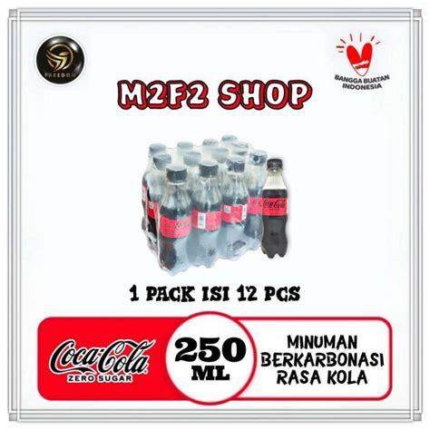 Jual Coca Cola Zero Sugar Minuman Bersoda Botol Plastik Pet 250 Ml