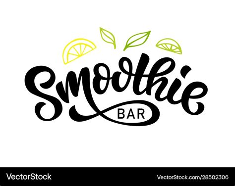 Smoothie Bar Logo Badge Royalty Free Vector Image