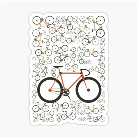 "Fixed gear bikes" Sticker by AndyScullion | Redbubble