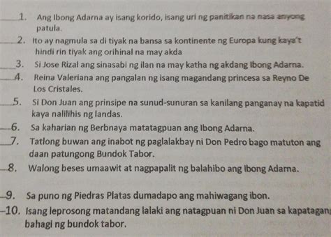 Gawain Tama O Mali Panuto Isulat Ang Salitang Tama Kung Wasto Ang