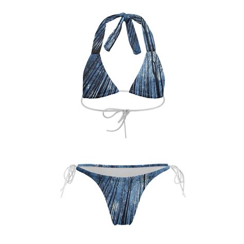 Stellar Bikini Dive Into Galaxy Outer Space Tree In The Blue Starry Sky With Bikinibk