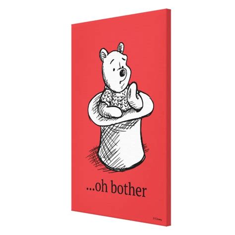 Winnie the Pooh | Oh Bother Quote Canvas Print | Zazzle.com