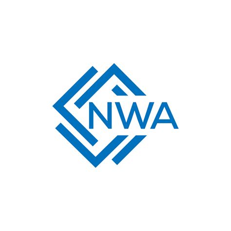 NWA Letter Logo Design On White Background NWA Creative Circle Letter