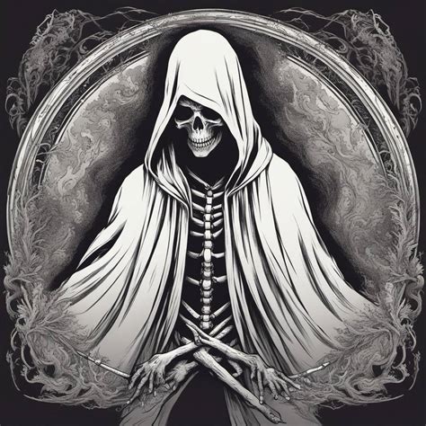 Spirit Of Death In A Hooded Cape by kencalif on DeviantArt