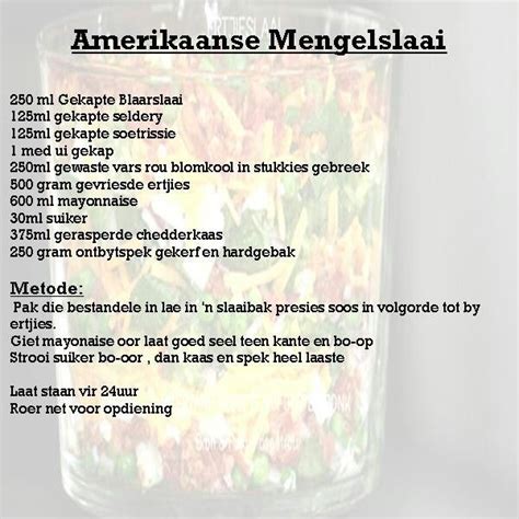 Amerikaanse Mengelslaai Recipe