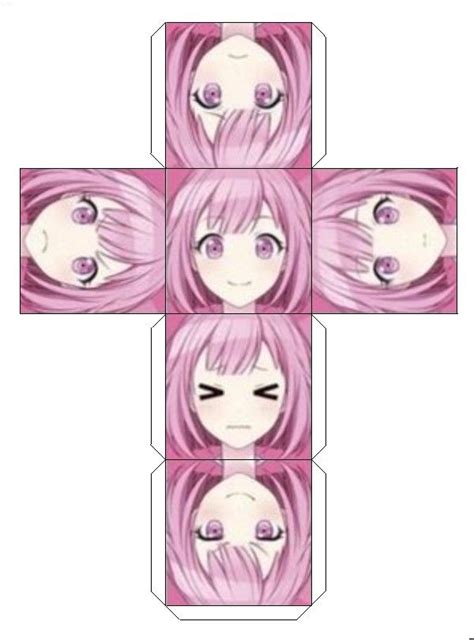 Project Sekai Emu Otori Cube Anime Paper Paper Doll Template Paper Cube