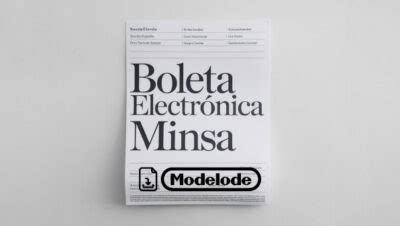 Modelo de boleta electrónica MINSA en Word [Perú]