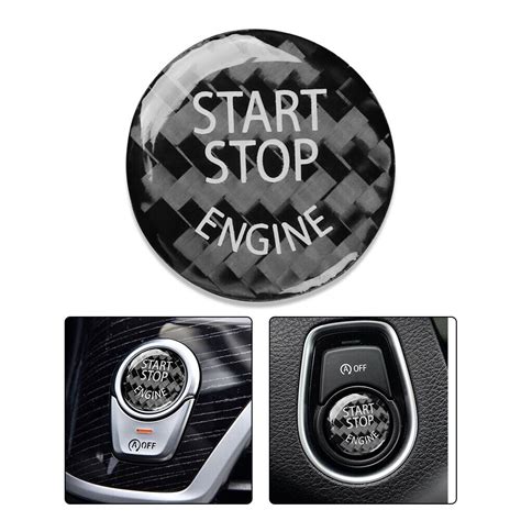 Long Lasting Car Cap Sticker Start Stop Button Interior Easy