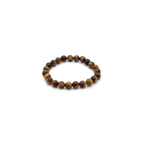 Pulsera Ojo De Tigre Bola Mm Centro Arcano