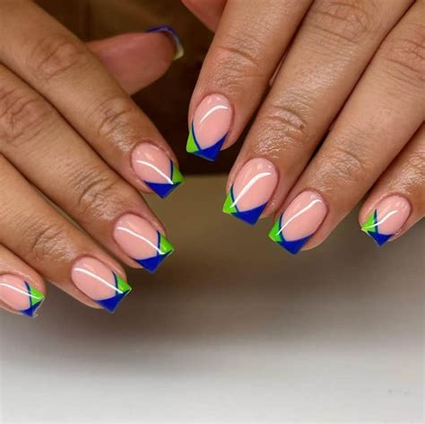 50 Colored French Tip Nails For Cute Classy Looks
