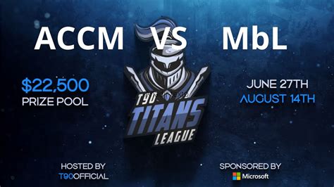 T90 Titans League Platinum Grupo D ACCM Vs MbL YouTube