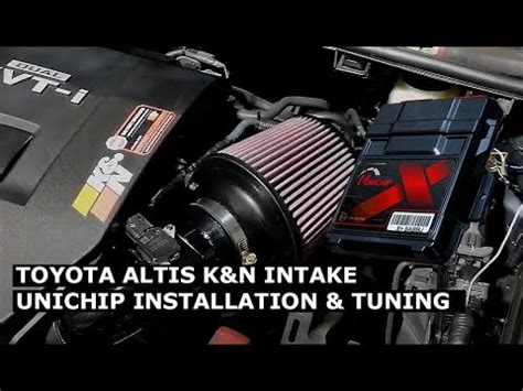 Toyota Corolla K N Intake Unichip Installation Dyno Tuning YouTube