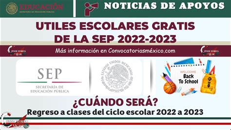 Útiles Escolares Gratis De La Sep 2022 2023 ¿cuándo Será La Entrega