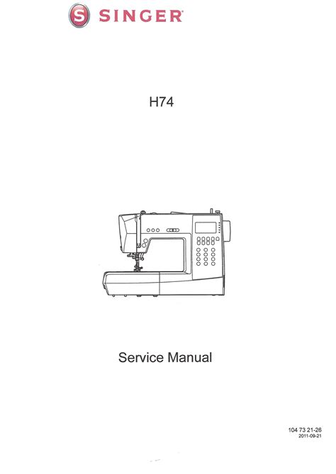 Service Manual Singer Starlet H Hsn Sewing Machine