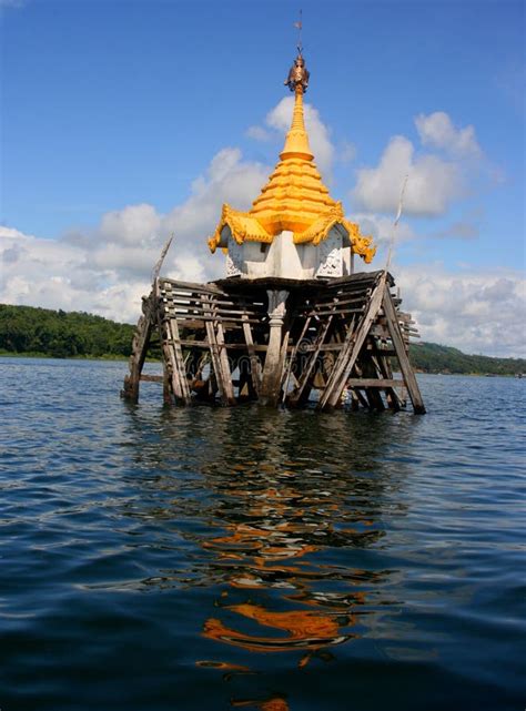 Underwater Church Tower In Reschensee Lake Italy Stock Image Image