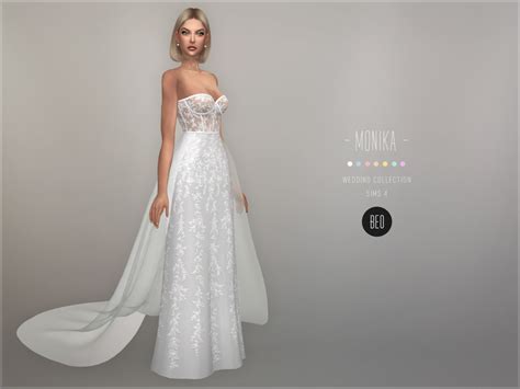 Beo Creations Wedding Collection Monika Long Dress S Sims