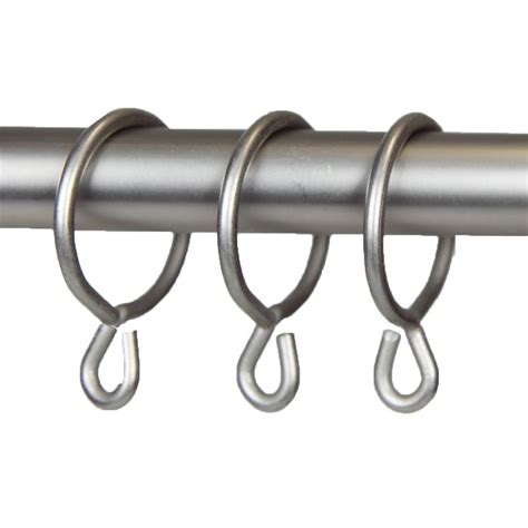 Shop Rod Desyne 10-Pack 1.375-in Satin Nickel Steel Curtain Rings at ...