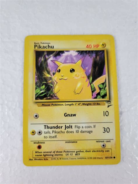 Mavin Pikachu Base Set Vintage Pokemon Card Yellow Cheeks