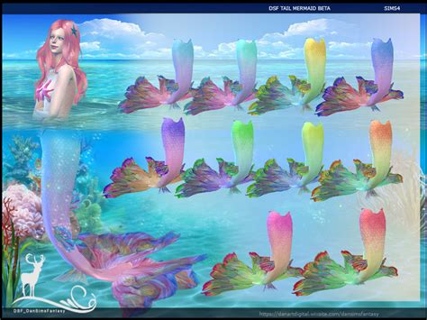 Dansimsfantasy S Dsf Mermaid Tail Beta Sims Packs Sims 4 Expansions Sims 4