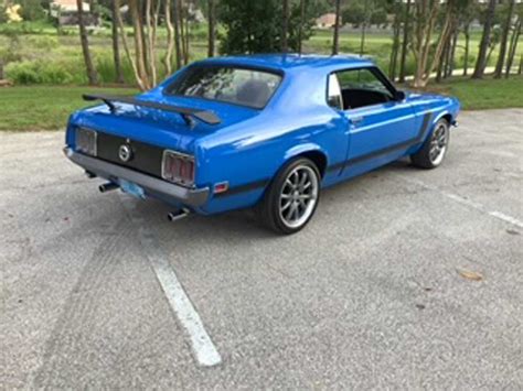 1st Gen Grabber Blue 1970 Ford Mustang Grande Coupe For Sale