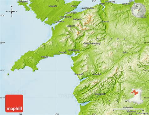 Map Of Gwynedd North Wales - Celina Anneliese