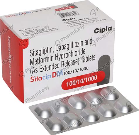 Buy Sitacip Dm Mg Strip Of Tablets Online At Flat Off