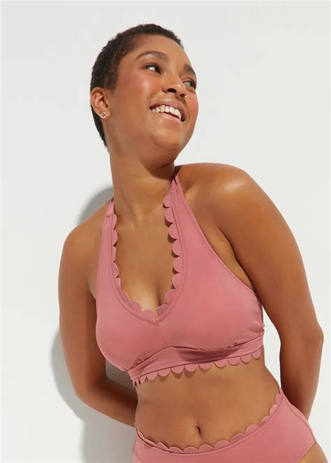 Bikini z ramiączkami łączonymi na szyi 2 części cena 112 99 zł sklep bonprix