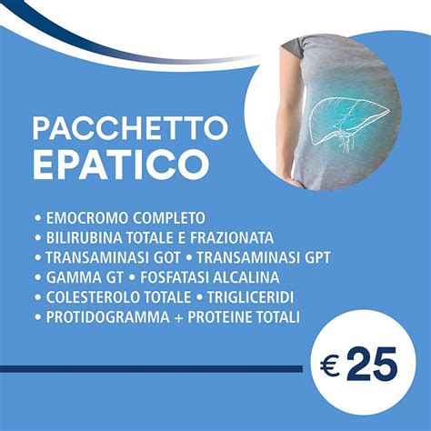 Pacchetto Analisi Screening Epatico Pacchetti Salute Marilab